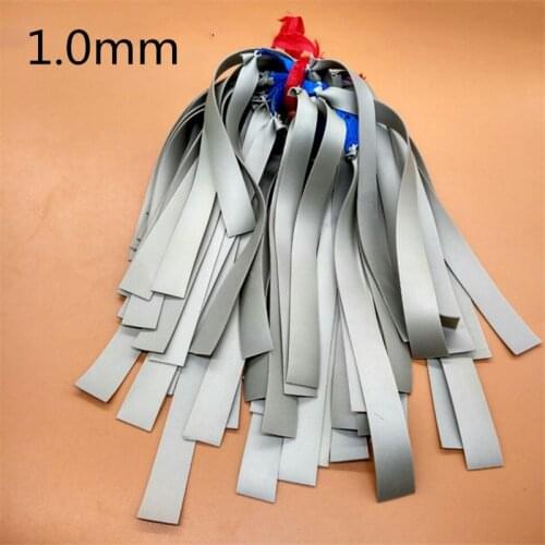 New 5/10pcs 1mm Flat Rubber Band Thicknes Slingshot Hunting Catapult Natural Latex Flat Elastic Resilient for Shooting