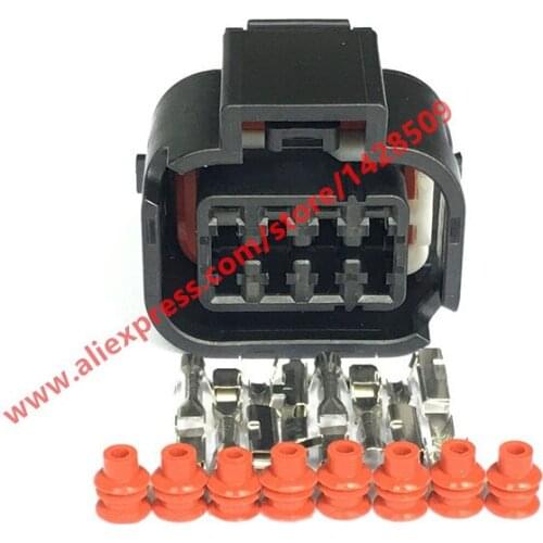 5 Sets 8 Pin Headlight Socket Waterproof Plug MG644345 For Automotive Wiring Harness For HYUNDAI Avante