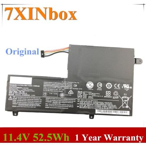 7XINbox 11.4V 52.5Wh Original L15C3PB1 Laptop Battery For Lenovo Ideapad Flex 4 1470 1480 1580 YOGA 510 sereis L15C3PB1