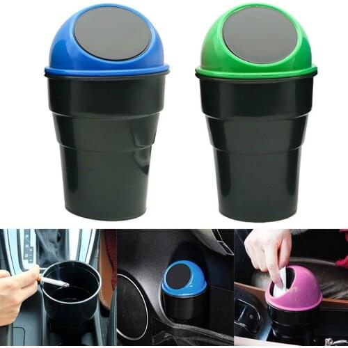 Car Trash Can Mini Auto Garbage Can Vehicle Rubbish Bins Holder Automotive Waste Storage for Car Home Office Bathroom Kitchen