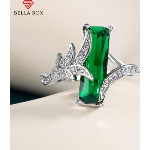 Кольца с фианитами для женщин BELLA BOX China At AliExpress