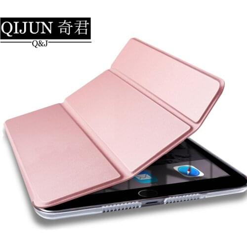 Tablet case for Apple ipad mini 2/3/4/5 7.9" PU Leather Smart Sleep wake funda Trifold Stand Solid cover capa bag for mini4 2019