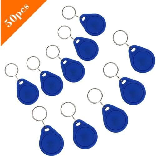 DWE CC RF 50pcs per lot 125khz TK4100 em id key fob rfid tag for door access control system