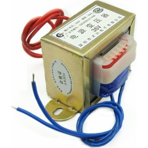 EI66-50W type DB-50VA 50W 220V to 36V 1.5A AC36V power transformer AC 36V