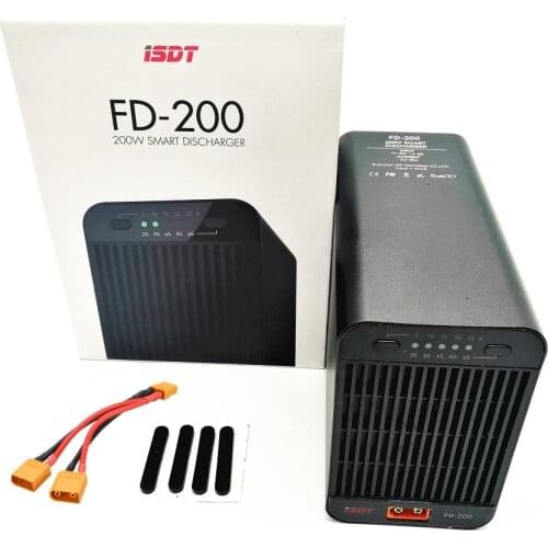 ISDT FD-200 FD200 200W 25A Smart Control Discharger Wireless APP Lipo Discharger Fit 2s-8s Battery Current 5A 10A 15A 20A 25A