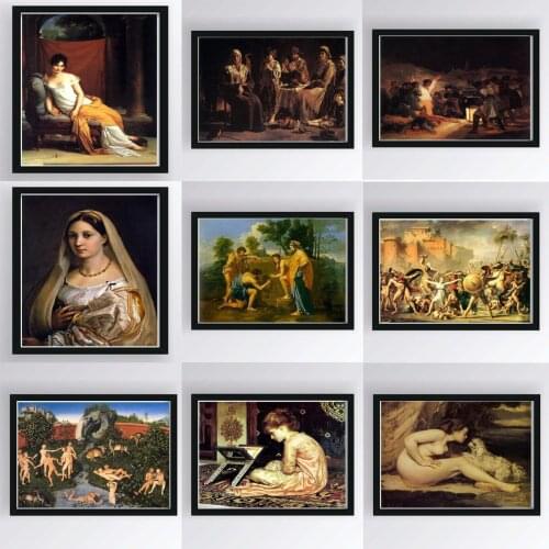 Rafael Western Oil Painting Poster Canvas Print Painting Wall Art Living Room Home Decoration