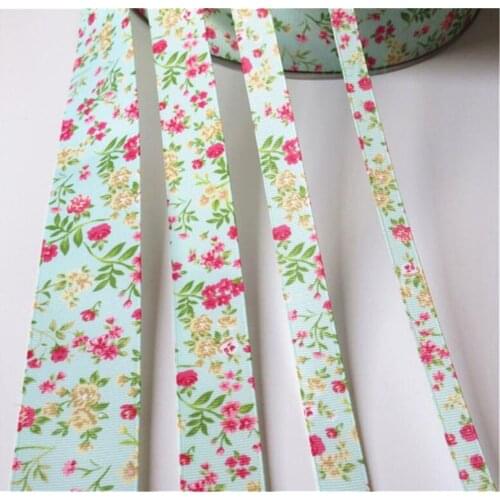 1 feet Width 1-3.8cm Grosgrain Colorful Flower Lace Edge Trim Ribbon for Sewing Craft Halloween Christmas Gift Home Decoration