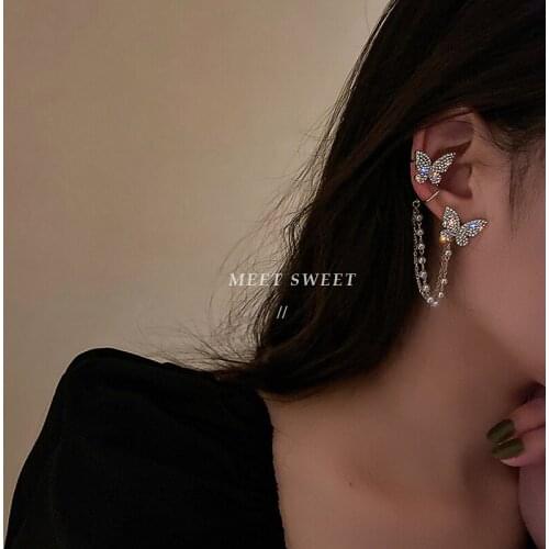 Summer Fashion Womens Earrings Vertical Pendant Alloy Insect Combination Sparkling Belongs to Beautiful and Charming Cool Girls