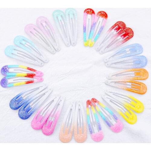 Small hair clips for children10-piece set pink Hairclip cute hair clip Rainbow Hairpin baby Hair accessories Hairgrips for girls