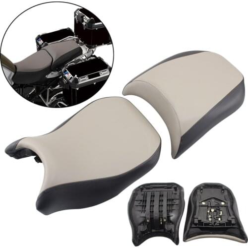 Motorcycle Accessories 1 Set Front & Rear Leather Seat Fit For BMW R1200GS 2013 2014 2015 2016 2017