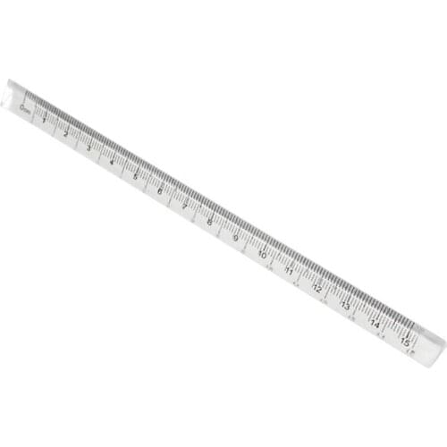 15cm Transparent Straight Ruler Students Stationery Simple Triangular Rulers Kids Scale On Both Sides Acrylic Measuring Tools