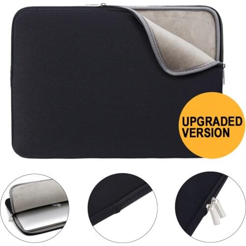 Rainyear Laptop Sleeve Bag Notebook Bag 11,13,14,15,15.6 Inch Tablet Cover For Macbook ASUS Acer Protective Case Velvet Black