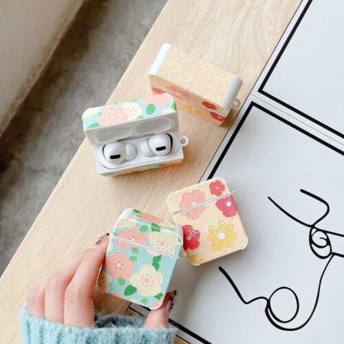 Silicone Cases For Apple Airpods 1/2 Protective Case Bluetooth Wireless Charging Earphone Cover For Apple airpods Pro 3 Flowers