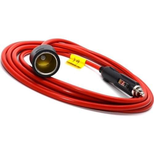 12V 24V 3.6M Car Cigarette Lighter Extension Cable Cigarette Lighter Plug Adapter Socket Charger Lead Cord Wire