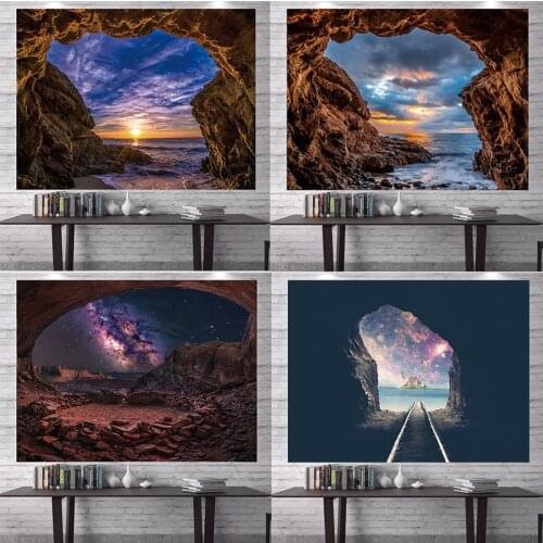 Boho Decoration Home Decor Tapestry Cave Art Deco Background Cloth Aesthetic Room Decoration Mural India Aesthetic Room Decor