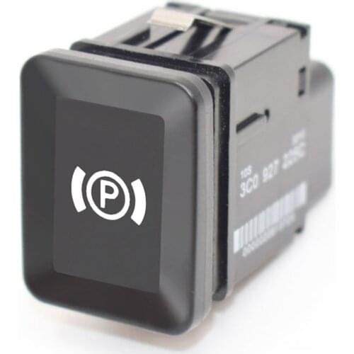 Universal Car Parking Switch EPB Electronic Handbrake Parking Brake Button Switch Replacement for VW Volkswagen Passat B6 C6 CC