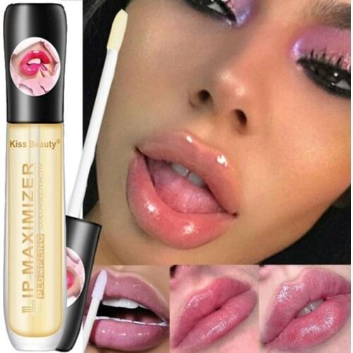 5ml Moisturizing Lip Plumper Oil Clear Brighten Lips Color Gloss Repairing Reduce Fine Lines Elasticity Lip Plumping Serum