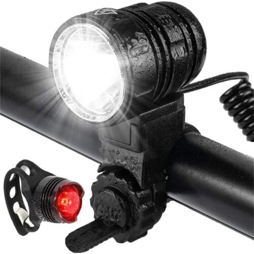 Bicycle Lamp, UCB Charging lamp, bicycle lamp, high flash lamp, up to 1200 lights, five kinds of lights, raincoat, bicycle lamp