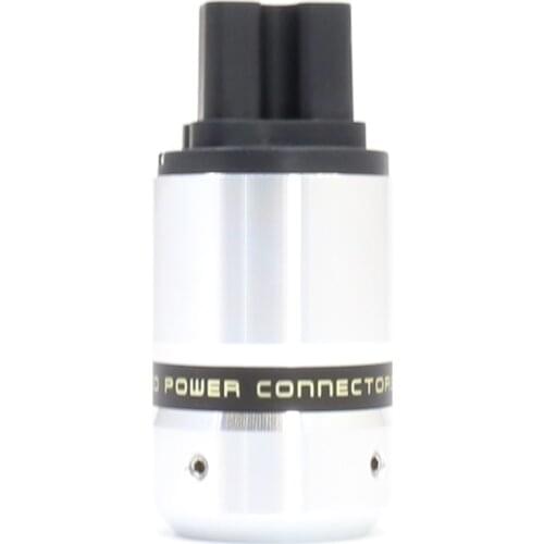 HI-END pure copper gold-plated US/UK/AU/EU AC IEC connector, audio power cable connector plug