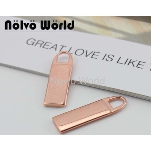 10 pieces test, 29.7*9mm small size small quantity metal zip puller slider handbag zip slider diy hardware accessories