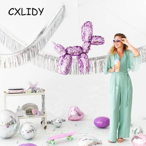 120x35cm Tassel Door Rain Curtains Metallic Foil Fringe Curtain Party Wedding Backdrop Decorations Metallic Tassels SAD16