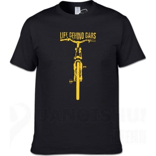 16 Colors Fashion O Neck T-shirt Funny Clothing Casual Short Sleeve Tshirts Mens Life Behind Bars MTB Mountain Biking T Shirt