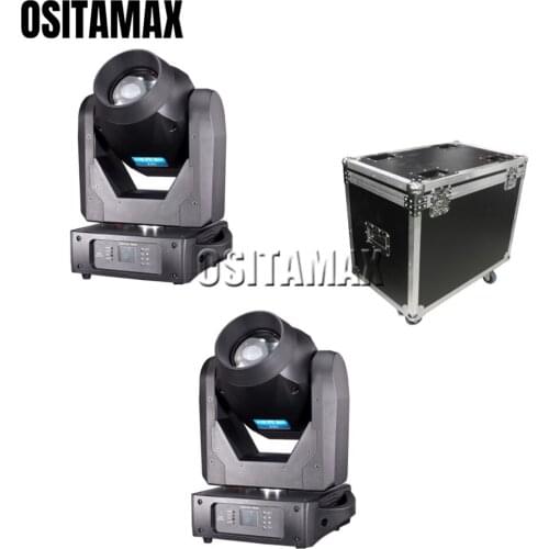 2 Lights +1 Case 150W Beam Spot Wash 3IN1 LED Moving Head DJ Pro BSW Stage Equipment