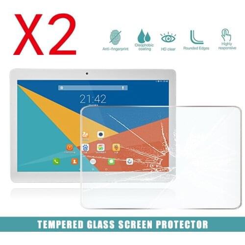 2Pcs Tablet Tempered Glass Screen Protector Cover for Teclast 98 Octa-Core Full Coverage Anti-Scratch Explosion-Proof Screen