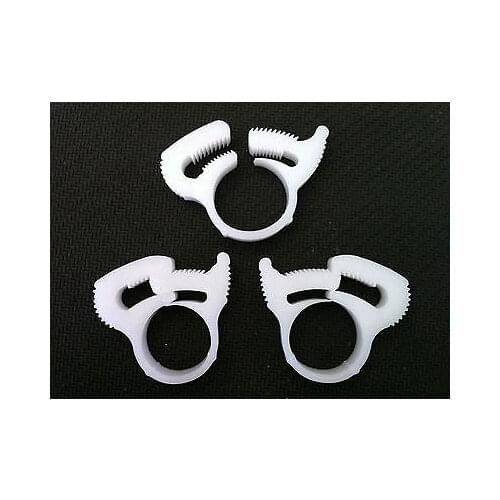 20pcs Nylon Platic White Fuel Hose Cable Wire Tube Clamps Clips For 8.4-9.3mm OD
