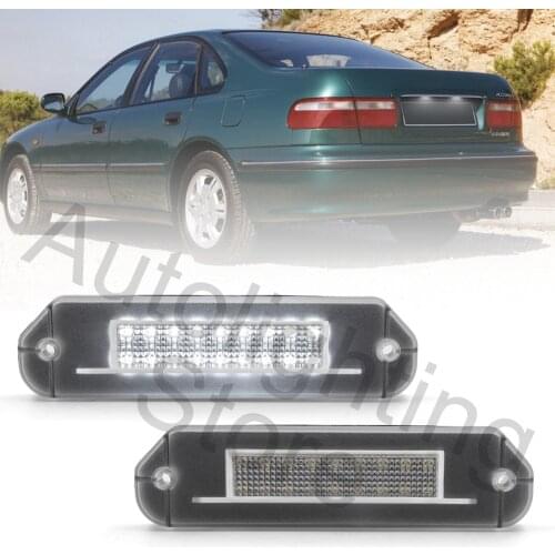 2X Led License Number Plate Light For Honda Civic EG EJ 92-95 Prelude BA8 BA9 BB1-4 92-96 Accord CD 94-97 Stanley # 8086 8050