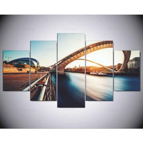 5 panel Modern bridge hd Art print canvas art wall framed paintings for living room wall picture ny-1553