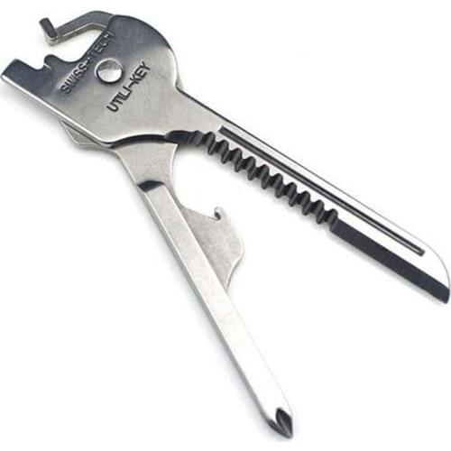 6 In 1 Utili-Key Mini Multitool Keyring key chain camping survival rescue pocket plier tools