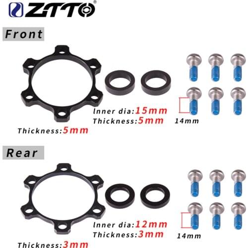 MTB XC Boost Hub Adapter Change 100x15 to 110x15 142x12 to 148x12 110 148 Boost Hub Spacer Washer 6 Bolt standard Thru Axle 15mm