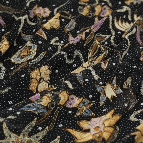 White waxberry 8momme Black Flowers Printed Silk Georgette Fabrics Materials Summer Women Dress DIY Sewing Cloth Freeshipping