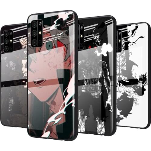 Tempered Glass Cover Anime Black Clover For Huawei Honor 30 20 10 9X 8X Pro Plus Lite Shockproof Shell Phone Case