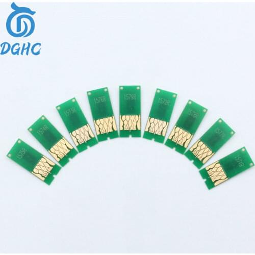 9 color/lot T1571-T1579 CISS Refill ink cartridge auto reset chip for Epson R3000 printer
