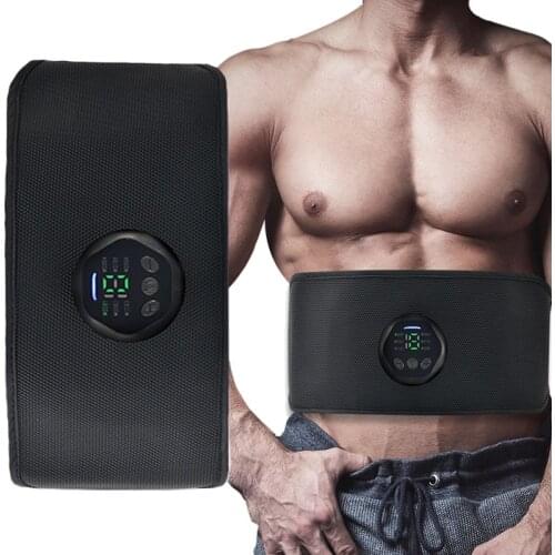 Electric Abdominal Belt Intelligent Abdomen Massage Slimming Belt Fitness Equipment Body Arm Leg Waist Weight Loss Instrument