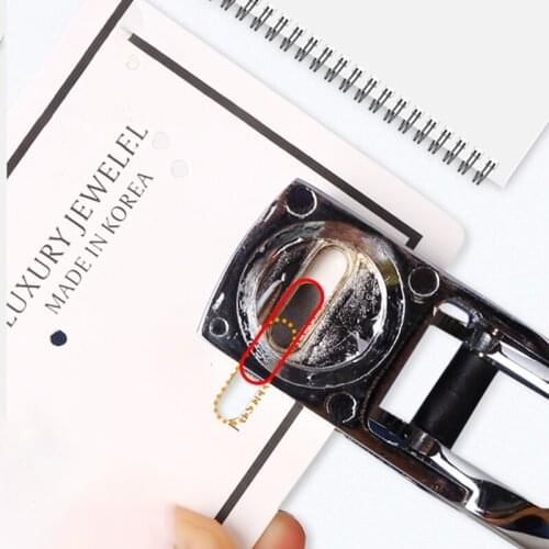 Metal Single Oval Hole Puncher Hand Held Paper Punch Cut Plier for Scrapbooking Y3ND