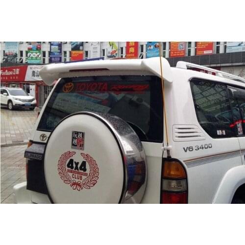 RQXR unpainted ABS tail wing roof visor rear spoiler for toyota prado FJ90 LC90 3400