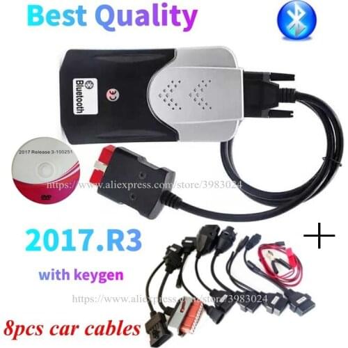 New 2017.R3 keygen vd ds150e cdp Bluetooth for car/truck Accessories Scanner led 3in1 OBD2 Diagnostic Tool for delphis Adapter