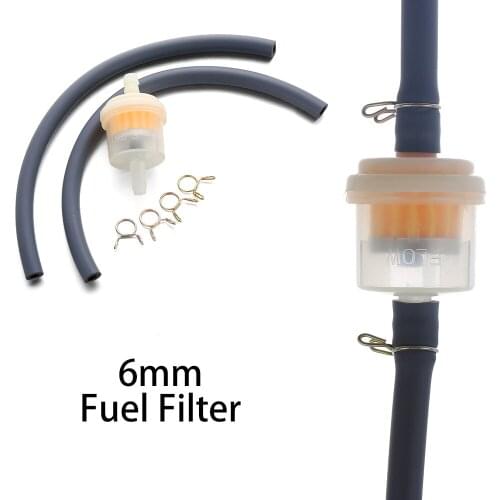 New High Quality 6mm ATV Pit Dirt Bike Quad Scooter Gas Fuel Filter Cleaner Petrol Pipe Hose Line Motorcycle Replacement Parts