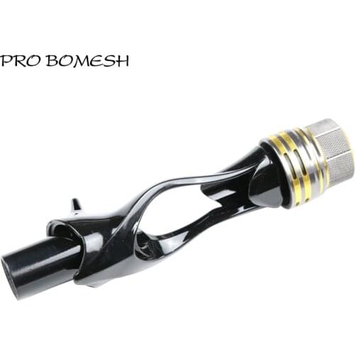 Pro Bomesh 1Set Spray Painted Casting Reel Seat Set Aluminum Locking Hood DIY Fishing Rod Building Component Repair Accessory