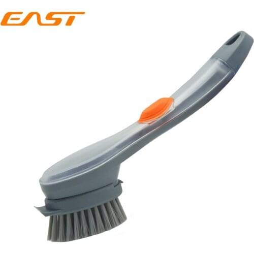 East Pan Pot Brush Bowl Dish Washing Brush Kitchen Cleaning Brush With Refill Liquid Soap Dispenser Household Cleaning Tools