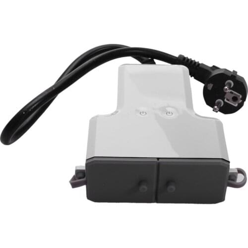 Tuya Waterproof Smart Plug Wifi Smart Socket Outdoor Socket Time Setting Remote Outlet Compatible with Alexa Google Home(EU Plug