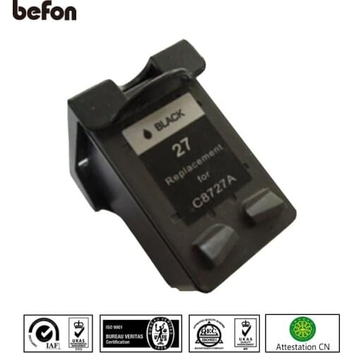 Befon Compatible 27 black Cartridge Replacement for HP 27 Officejet 4255 4256 5608 5609 HP Deskjet 3320 3323 3325 3420 3425