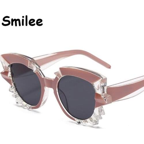 2021 Vintage Polygon Multicolor Sunglasses Women Fashion Luxury Brand Designer Cat Eye Sexy Sun Glasses For Female Shades UV400