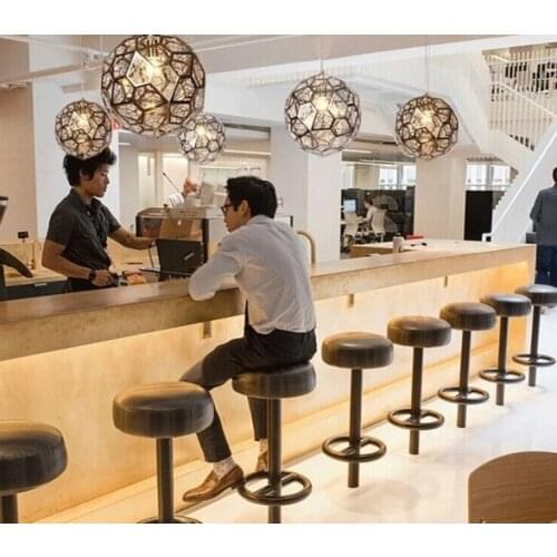 Modern Replica Diamond Stainless Steel Web Etch Pendant Light Polyhedron Shadow Living Dining Room Bar Study Hanging Lighting