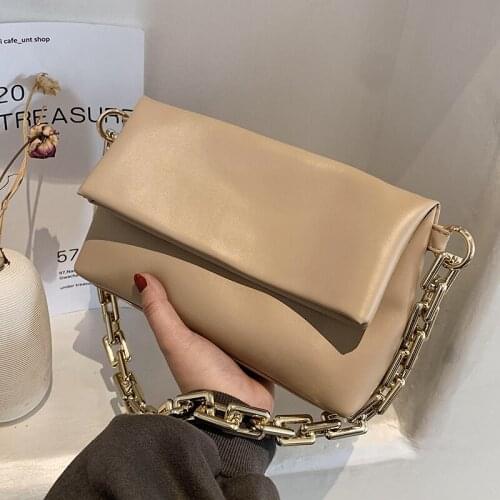 Soft leather chain shoulder bag 2021 new Korean style ladys bag versatile simple messenger bag shoulder bag