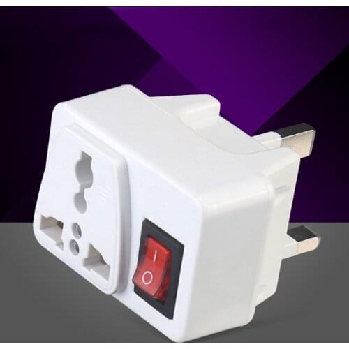UK Universal Adapter Portable Extension Converter Plug Socket with On/Off Switch