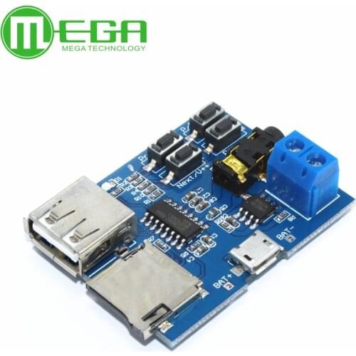 10pcs/lot TF card U disk MP3 Format decoder board module amplifier decoding audio Player